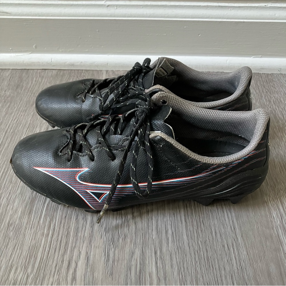 Mizuno Alpha Select Junior FG Soccer Cleats Kids Size 4.5 Black Firm Ground - Picture 4 of 11